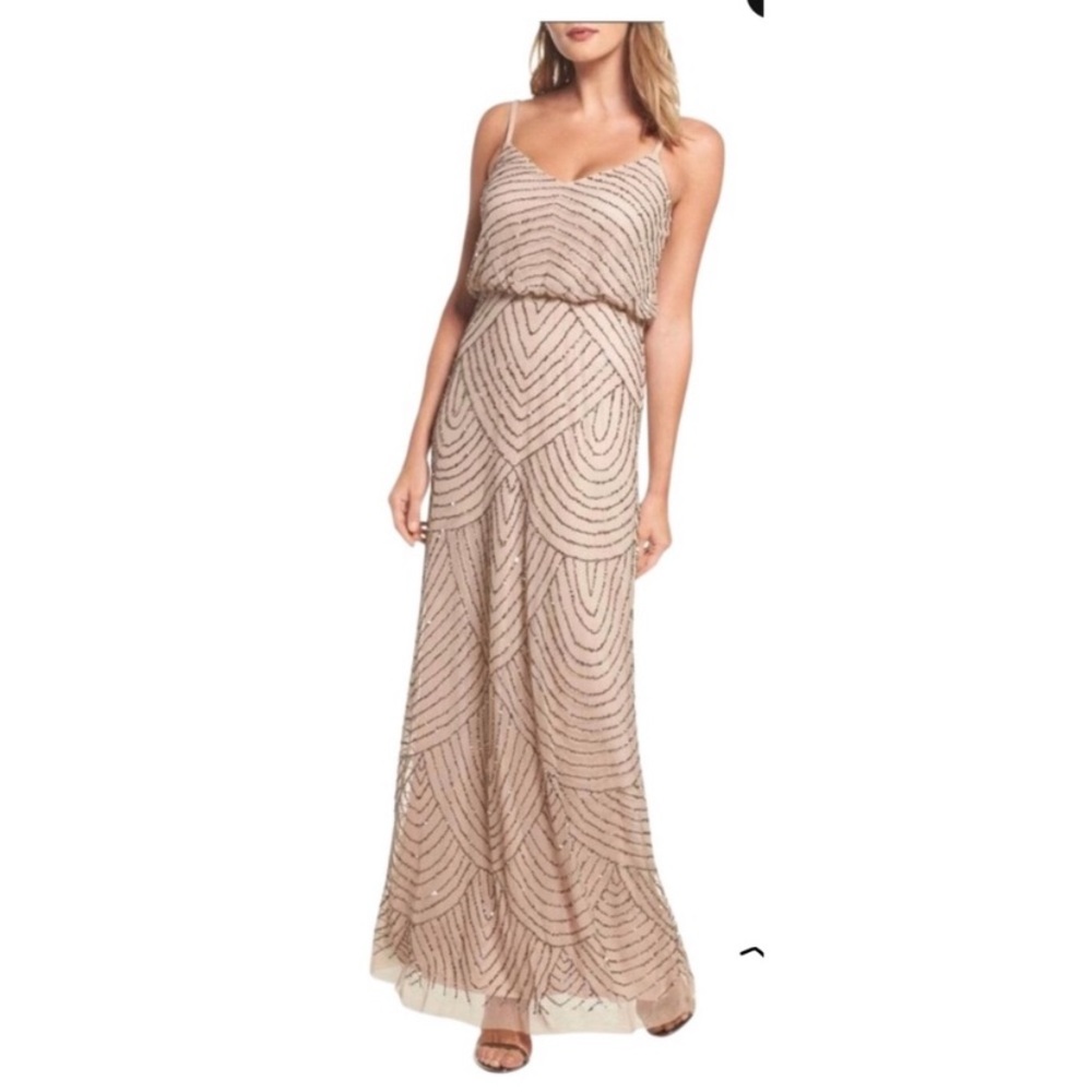 Adrianna Papell beaded gown